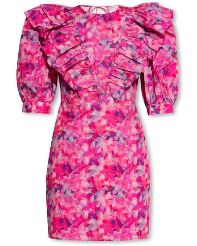 Custommade• Vestido lisabell con motivo floral - Rosa