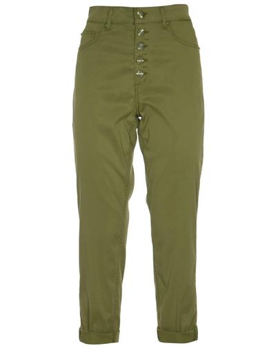 Dondup Cropped trousers - Verde