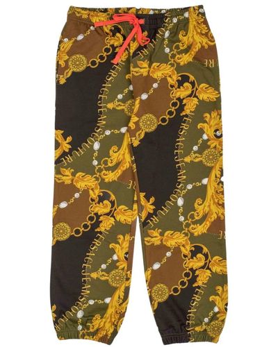 Versace Bunte kreative sweatpants - Gelb