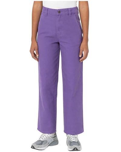 Dickies Straight Trousers - Purple