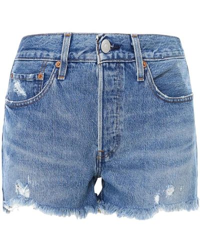 Levi's Shorts in denim dallo stile vintage - Blu