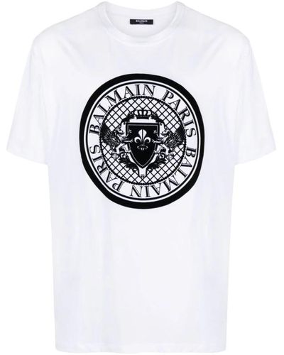 Balmain Tops > t-shirts - Blanc
