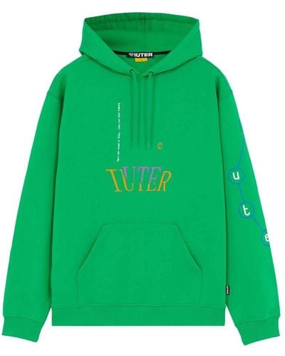 Iuter Felpe hand hoodie - Verde
