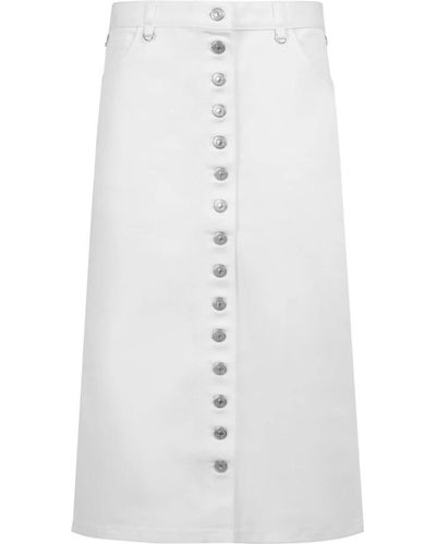 Courreges Denim Skirts - White