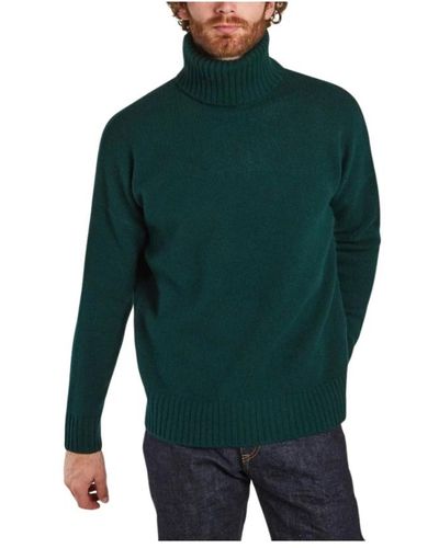 Harmony Maglione a collo alto in lana dagnello windy - Verde