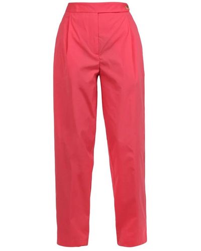 Liviana Conti Straight Trousers - Red