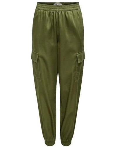 ONLY Slim-fit trousers - Grün