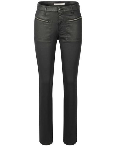 RAFFAELLO ROSSI Midwaist 5-pocket gerade bein jeans - Grau