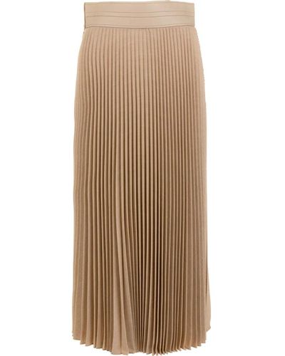 Agnona Maxi Skirts - Natural