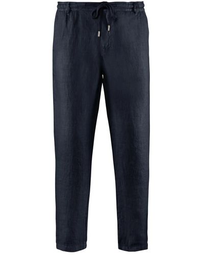 Bomboogie Pantaloni in lino comodi - Blu