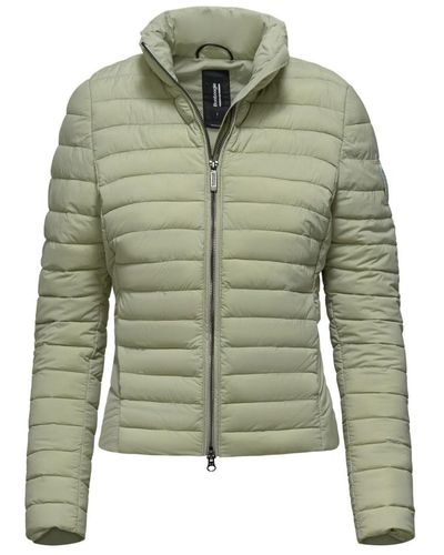 Bomboogie Short lightweight stretch nylon down jacket - Verde