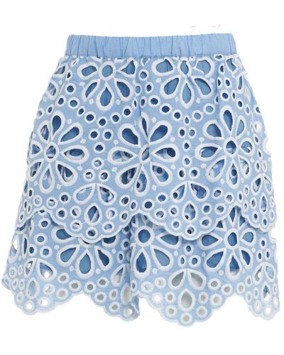 Silvian Heach Short Skirts - Blue