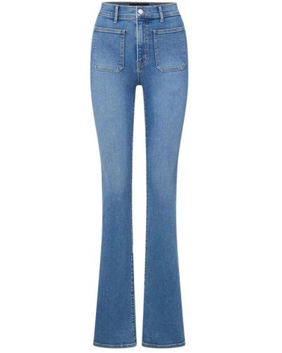 Veronica Beard Jeans > flared jeans - Bleu