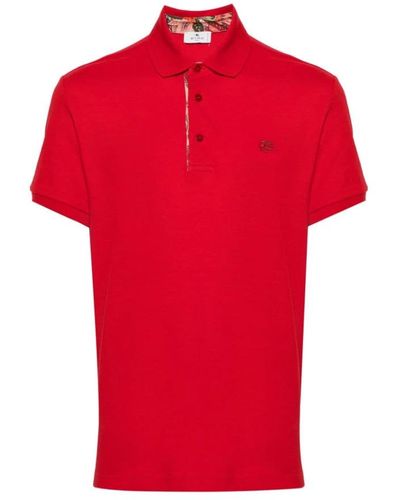 Etro Polo Shirts - Red