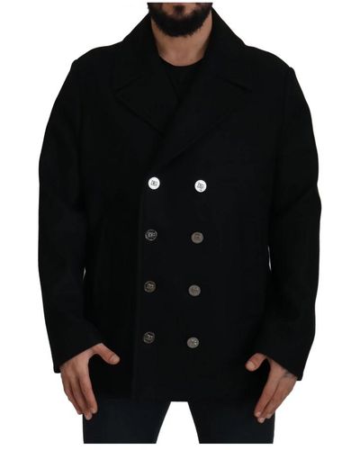 Dolce & Gabbana Double-breasted coats - Nero