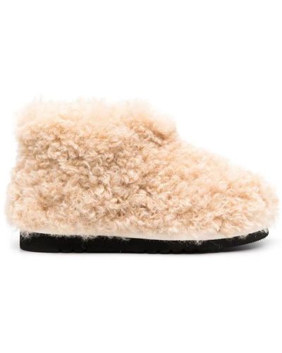 Stand Studio Faux-shearling ankle boots - Natur