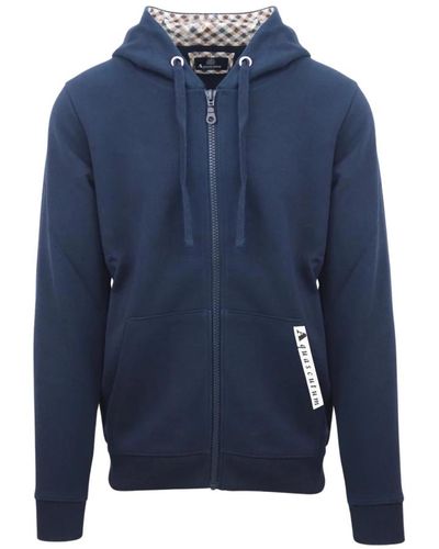 Aquascutum Sweatshirts & hoodies > zip-throughs - Bleu
