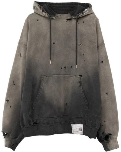 Maison Mihara Yasuhiro Sonnengebleichter hoodie - Grau