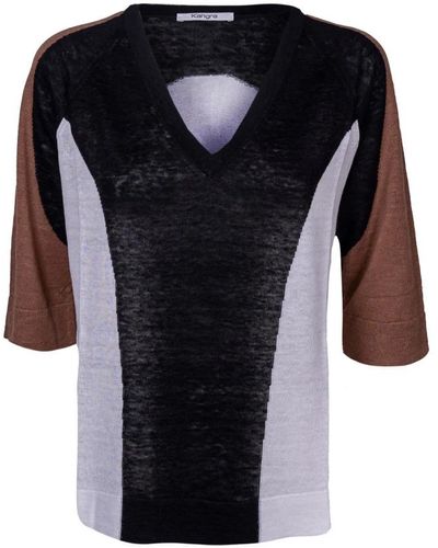 Kangra V-Neck Knitwear - Black