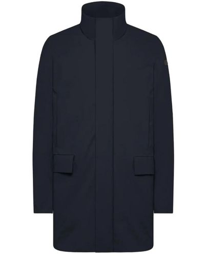 Rrd Classico lungo cappotto impermeabile invernale - Blu