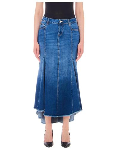 Liu Jo Midi skirts - Azul