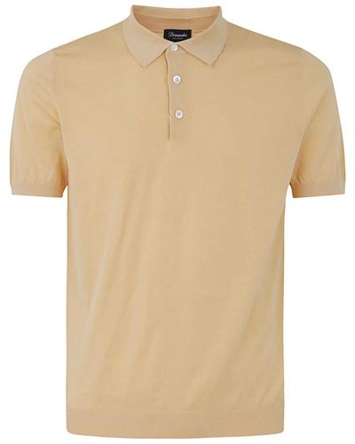Drumohr Polo Shirts - Natural