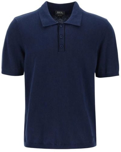 A.P.C. Klassisches polo shirt - Blau