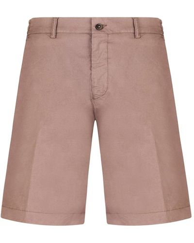 Berwich Cotone mandorla bermuda shorts - Marrone