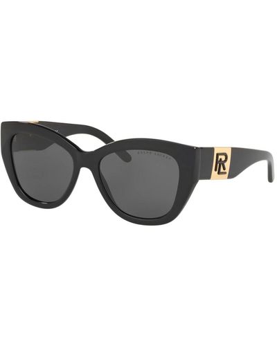Ralph Lauren Schwarze/graue sonnenbrille rl 8175