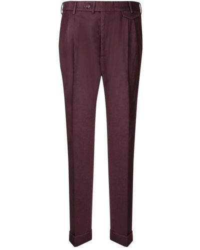 Dell'Oglio Trousers > slim-fit trousers - Violet