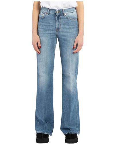 Dondup Jeans > wide jeans - Bleu