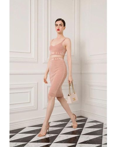 Elisabetta Franchi Pencil Skirts - Pink