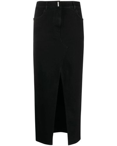 Givenchy Falda negra de mezcla de algodón - ropa de mujer - Negro