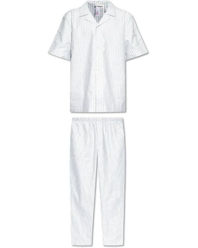 Hanro Carl pigiama a due pezzi - Bianco