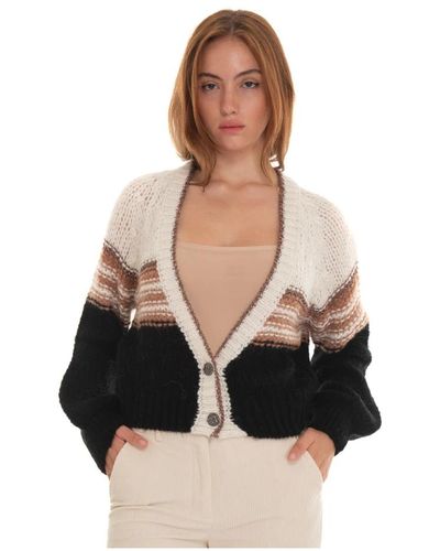 Liu Jo Cardigan con bottoni e scollo a v - Nero