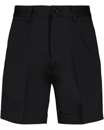 Ami Paris Klassische satin chino shorts - Schwarz