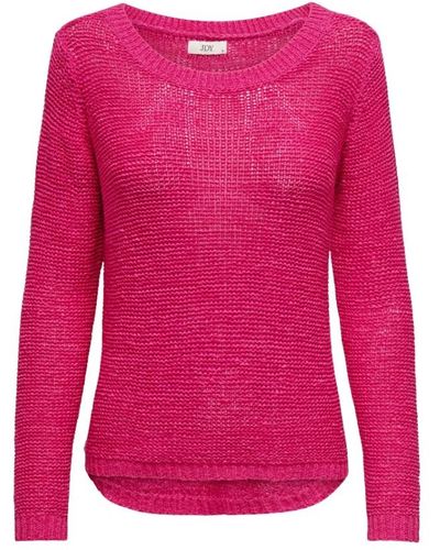 Jacqueline De Yong Round-neck knitwear - Rosa