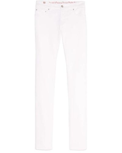 Ines De La Fressange Paris Anemone jeans en algodón blanco x notify