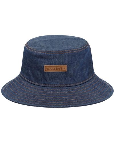 Acne Studios Indigo bucket hat - Blau