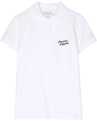 Maison Kitsuné Polo Shirts - White