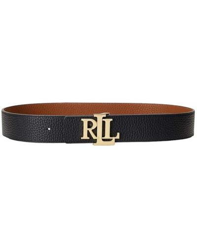 Ralph Lauren Cinturones de cuero es - Negro