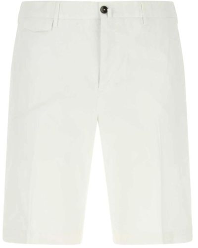 PT Torino Stretch-bermuda-shorts aus baumwolle - Weiß
