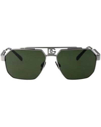 Dolce & Gabbana Stylische sonnenbrille mit modell 0dg2294 - Grün