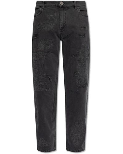 Balmain Jeans mit logo - Schwarz