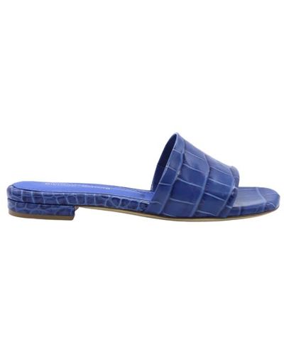 Giuliano Galiano Shoes > flip flops & sliders > sliders - Bleu