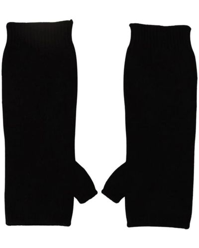 Dolce & Gabbana Guantes sin dedos de cachemira negros