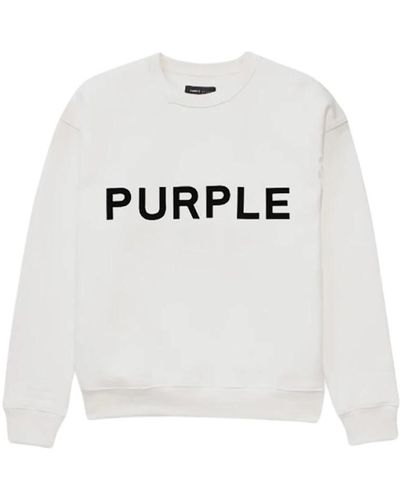 Purple Brand Sweatshirts - White