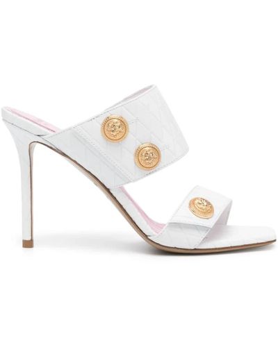 Balmain High heel sandali - Bianco