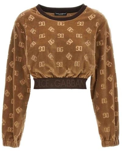 Dolce & Gabbana Sweatshirts - Brown