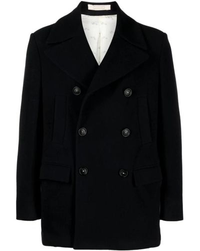 Massimo Alba Coats > double-breasted coats - Noir